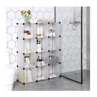 Πολυμορφική Βιβλιοθήκη με 12 Κύβους Αποθήκευσης 93 x 31 x 123 cm So... Πολυμορφική Βιβλιοθήκη με 12 Κύβους Αποθήκευσης 93 x 31 x 123 cm So...