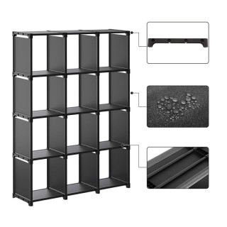 Πολυμορφική Βιβλιοθήκη με 12 Κύβους Αποθήκευσης 105 x 30 x 140 cm S... Πολυμορφική Βιβλιοθήκη με 12 Κύβους Αποθήκευσης 105 x 30 x 140 cm S...