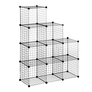 Πολυμορφική Βιβλιοθήκη με 9 Κύβους Αποθήκευσης 35 x 35 x 35 cm HOMC...