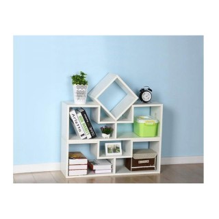 Πολυμορφική Ξύλινη Ραφιέρα 63 x 24.5 x 80 cm ModernHome WYJ-072