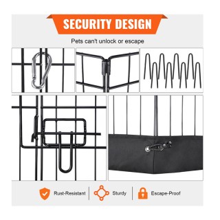 Πολυμορφικό Μεταλλικό Κλουβί - Πάρκο Εκπαίδευσης Σκύλου με 8 Πάνελ ... Πολυμορφικό Μεταλλικό Κλουβί - Πάρκο Εκπαίδευσης Σκύλου με 8 Πάνελ ...