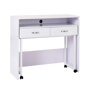 Πολυμορφικό Ξύλινο Γραφείο 100 x 36 x 88 cm HOMCOM 920-021V01WT Πολυμορφικό Ξύλινο Γραφείο 100 x 36 x 88 cm HOMCOM 920-021V01WT