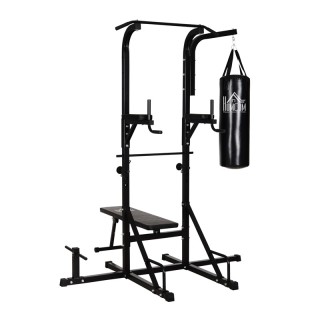 Πολυόργανο Γυμναστικής με Σάκο Πυγμαχίας 20 Kg και Πτυσσόμενο Πάγκο...