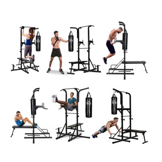 Πολυόργανο Γυμναστικής με Σάκο Πυγμαχίας 20 Kg και Πτυσσόμενο Πάγκο...