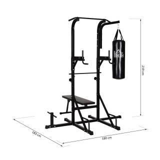 Πολυόργανο Γυμναστικής με Σάκο Πυγμαχίας 20 Kg και Πτυσσόμενο Πάγκο...