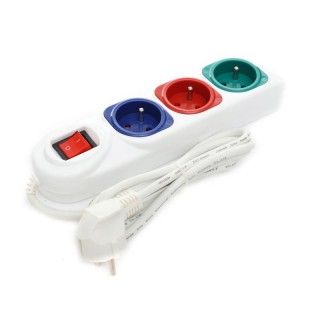 Πολύπριζο Ασφαλείας 3 Θέσεων με Καλώδιο 1.5 m Kraft&Dele KD-4005 Πολύπριζο Ασφαλείας 3 Θέσεων με Καλώδιο 1.5 m Kraft&Dele KD-4005