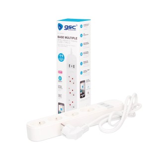 Πολύπριζο Smart Ασφαλείας 4 Θέσεων με 2 Θύρες USB και Type-C 1.5 m ...
