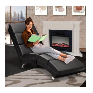 Πολυθρόνα - Ανάκλιντρο 55 x 186 x 89 cm Χρώματος Μαύρο Bakaji 02815339 Πολυθρόνα - Ανάκλιντρο 55 x 186 x 89 cm Χρώματος Μαύρο Bakaji 02815339