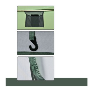 Pop Up Σκηνή Κάμπινγκ 4-5 Ατόμων 1000 mm 263.5 x 220 x 123 cm Outsu... Pop Up Σκηνή Κάμπινγκ 4-5 Ατόμων 1000 mm 263.5 x 220 x 123 cm Outsu...