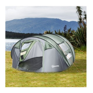 Pop Up Σκηνή Κάμπινγκ 4-5 Ατόμων 1000 mm 263.5 x 220 x 123 cm Outsu... Pop Up Σκηνή Κάμπινγκ 4-5 Ατόμων 1000 mm 263.5 x 220 x 123 cm Outsu...