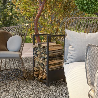 Outsunny Ξύλινο ράφι εξωτερικού και εσωτερικού χώρου από ατσάλι με ...