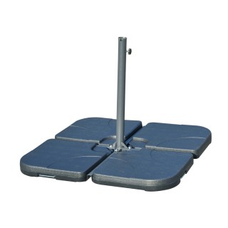 Outsunny Σετ 4τμχ Πλαστική Βάση Ομπρέλα Κήπου 50? 50 7,5 εκ 84D-021