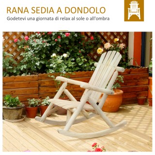 Outsunny Garden κουνιστή πολυθρόνα Adirondack Style σε ξύλο 66x96x9... Outsunny Garden κουνιστή πολυθρόνα Adirondack Style σε ξύλο 66x96x9...