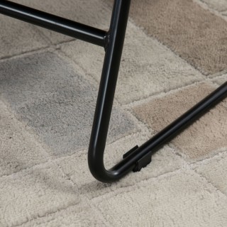 HOMCOM Επενδυμένη καρέκλα με ασορτί υποπόδιο για σαλόνι, μελέτη και...