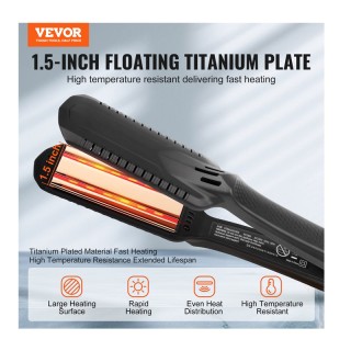 Πρέσα Μαλλιών με Πλάκες Τιτανίου 60 W VEVOR YSYHWXWFLZZFU2XXAV2