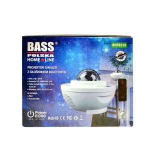 Προβολέας Αστεριών με Ηχείο Bluetooth και Τηλεχειριστήριο Bass Pols... Προβολέας Αστεριών με Ηχείο Bluetooth και Τηλεχειριστήριο Bass Pols...
