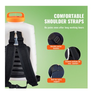 Ψεκαστήρας Πλάτης Μπαταρίας 90 PSI 12V 15 Lt VEVOR BBPPPPE416L12HNJ1V2