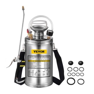 Ψεκαστήρας Χειρός Πίεσης από Ανοξείδωτο Ατσάλι 6 Lt VEVOR PWQBXG6L0... Ψεκαστήρας Χειρός Πίεσης από Ανοξείδωτο Ατσάλι 6 Lt VEVOR PWQBXG6L0...
