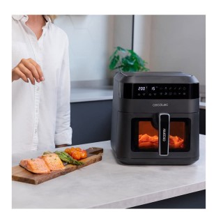 Ψηφιακή Φριτέζα Αέρος Χωρίς Λάδι 6 Lt 1300 W Χρώματος Μαύρο Cecofry... Ψηφιακή Φριτέζα Αέρος Χωρίς Λάδι 6 Lt 1300 W Χρώματος Μαύρο Cecofry...