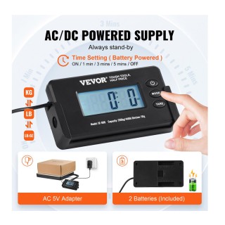 Ψηφιακή Ταχυδρομική Ζυγαριά με LCD Οθόνη 150 g-200 Kg VEVOR FTSYSCY... Ψηφιακή Ταχυδρομική Ζυγαριά με LCD Οθόνη 150 g-200 Kg VEVOR FTSYSCY...