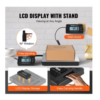 Ψηφιακή Ταχυδρομική Ζυγαριά με LCD Οθόνη 150 g-200 Kg VEVOR FTSYSCY... Ψηφιακή Ταχυδρομική Ζυγαριά με LCD Οθόνη 150 g-200 Kg VEVOR FTSYSCY...