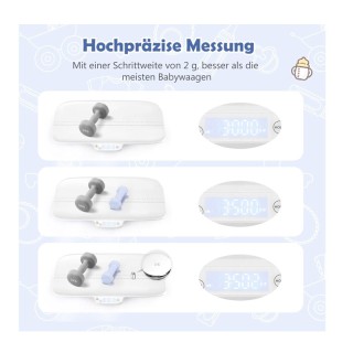 Ψηφιακή Βρεφική Ζυγαριά 2 σε 1 Costway AC10026WH Ψηφιακή Βρεφική Ζυγαριά 2 σε 1 Costway AC10026WH