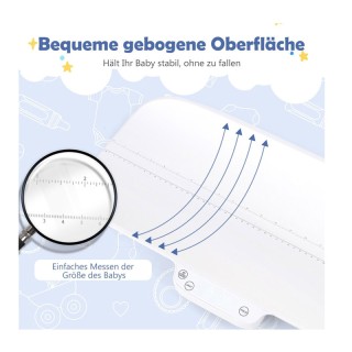 Ψηφιακή Βρεφική Ζυγαριά 2 σε 1 Costway AC10026WH