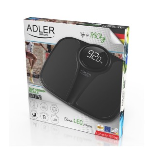 Ψηφιακή Ζυγαριά Μπάνιου Χρώματος Μαύρο Adler AD-8172b Ψηφιακή Ζυγαριά Μπάνιου Χρώματος Μαύρο Adler AD-8172b