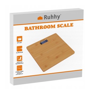 Ψηφιακή Ζυγαριά Μπάνιου από Μπαμπού Ruhhy 22522 Ψηφιακή Ζυγαριά Μπάνιου από Μπαμπού Ruhhy 22522