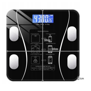 Ψηφιακή Ζυγαριά Μπάνιου - Λιπομετρητής με Bluetooth Ruhhy 22525