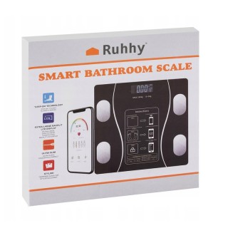 Ψηφιακή Ζυγαριά Μπάνιου - Λιπομετρητής με Bluetooth Ruhhy 22525 Ψηφιακή Ζυγαριά Μπάνιου - Λιπομετρητής με Bluetooth Ruhhy 22525