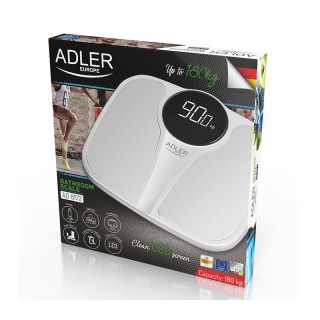 Ψηφιακή Ζυγαριά Μπάνιου Χρώματος Λευκό Adler AD-8172w