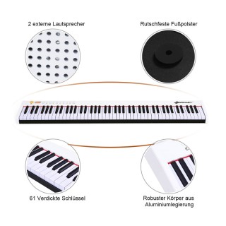 Ψηφιακό Αρμόνιο 88 Πλήκτρων με Πεντάλ Απόσβεσης 127 x 21.5 x 6.5 cm... Ψηφιακό Αρμόνιο 88 Πλήκτρων με Πεντάλ Απόσβεσης 127 x 21.5 x 6.5 cm...