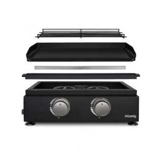 Ψησταριά Αερίου με 2 Καυστήρες Σχήματος U Black H.Koenig PLX1022 Ψησταριά Αερίου με 2 Καυστήρες Σχήματος U Black H.Koenig PLX1022