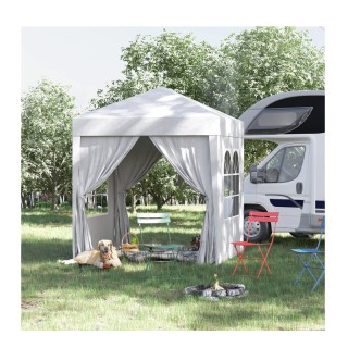 Πτυσσόμενο Κιόσκι Κήπου 2 x 2 x 2.50 m Χρώματος Λευκό Outsunny 1001... Πτυσσόμενο Κιόσκι Κήπου 2 x 2 x 2.50 m Χρώματος Λευκό Outsunny 1001...