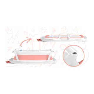 Πτυσσόμενη Μπανιέρα Μωρού με Μαξιλάρι 90 x 21.5 x 50 cm Χρώματος Ρο... Πτυσσόμενη Μπανιέρα Μωρού με Μαξιλάρι 90 x 21.5 x 50 cm Χρώματος Ρο...