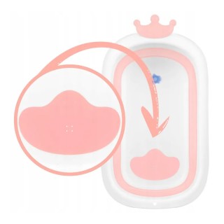 Πτυσσόμενη Μπανιέρα Μωρού με Μαξιλάρι 90 x 21.5 x 50 cm Χρώματος Ρο... Πτυσσόμενη Μπανιέρα Μωρού με Μαξιλάρι 90 x 21.5 x 50 cm Χρώματος Ρο...