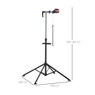 Πτυσσόμενη Βάση Επισκευής Ποδηλάτου με Δίσκο Εργαλείων HOMCOM B4-0082