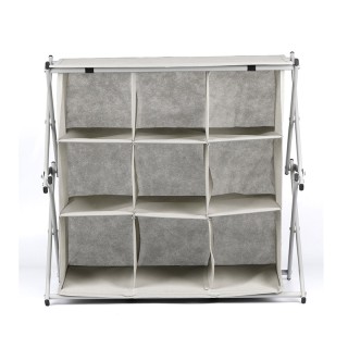 Πτυσσόμενη Υφασμάτινη Παπουτσοθήκη με 9 Διαμερίσματα 60 x 35 x 57 c... Πτυσσόμενη Υφασμάτινη Παπουτσοθήκη με 9 Διαμερίσματα 60 x 35 x 57 c...