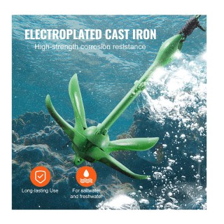 Πτυσσόμενη Άγκυρα για Κανό Καγιάκ από Χυτοσίδηρο 1.5 Kg με Σχοινί κ... Πτυσσόμενη Άγκυρα για Κανό Καγιάκ από Χυτοσίδηρο 1.5 Kg με Σχοινί κ...