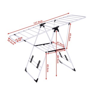 Πτυσσόμενη Απλώστρα 137 x 56 x 124 cm Costway HW53986