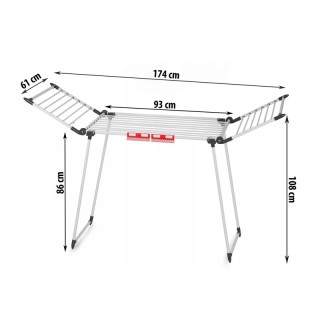 Πτυσσόμενη Απλώστρα 19 m Massido Debora 688300 Πτυσσόμενη Απλώστρα 19 m Massido Debora 688300