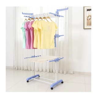 Πτυσσόμενη Απλώστρα Δαπέδου 20 m με Ρόδες Bakaji 02816429 Πτυσσόμενη Απλώστρα Δαπέδου 20 m με Ρόδες Bakaji 02816429