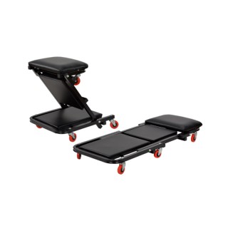 Πτυσσόμενη Ξαπλώστρα Συνεργείου με Μαξιλάρι και 6 Ροδάκια Kraft&Del...