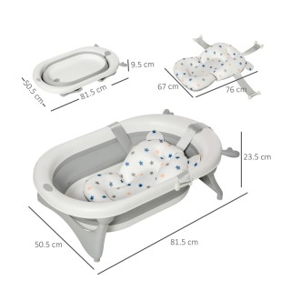 Πτυσσόμενη Μπανιέρα Μωρού 81.5 x 50.5 x 23.5 cm HOMCOM 400-014 Πτυσσόμενη Μπανιέρα Μωρού 81.5 x 50.5 x 23.5 cm HOMCOM 400-014