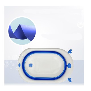 Πτυσσόμενη Μπανιέρα Μωρού 81.5 x 50.5 x 23.5 cm Χρώματος Μπλε HOMCO... Πτυσσόμενη Μπανιέρα Μωρού 81.5 x 50.5 x 23.5 cm Χρώματος Μπλε HOMCO...