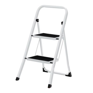 Πτυσσόμενη Σκάλα από Ατσάλι 2 Σκαλιών Songmics GSL12WT Πτυσσόμενη Σκάλα από Ατσάλι 2 Σκαλιών Songmics GSL12WT