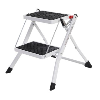 Πτυσσόμενη Σκάλα από Ατσάλι 2 Σκαλιών Χρώματος Λευκό Songmics GSL02WT Πτυσσόμενη Σκάλα από Ατσάλι 2 Σκαλιών Χρώματος Λευκό Songmics GSL02WT