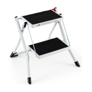 Πτυσσόμενη Σκάλα με 2 Σκαλοπάτια 50 x 49 x 45 cm Costway TJ10004WH