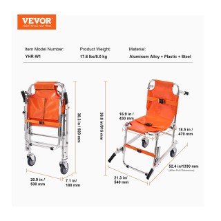 Πτυσσόμενη Τροχήλατη Καρέκλα Μεταφοράς Ασθενών έως 158 Kg 540 x 133... Πτυσσόμενη Τροχήλατη Καρέκλα Μεταφοράς Ασθενών έως 158 Kg 540 x 133...